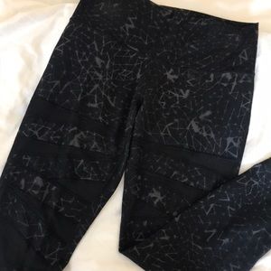 lululemon wunder under high rise with mesh